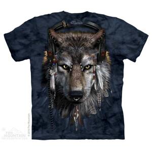 Pánske batikované tričko The Mountain -  DJ Fen - čierna Veľkosť: L