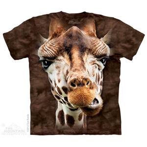 Pánske batikované tričko The Mountain - Giraffe - hnedé Veľkosť: L