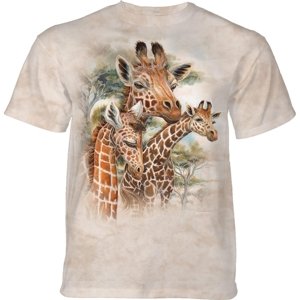 Pánske batikované tričko The Mountain - Žirafy -béžové Veľkosť: S