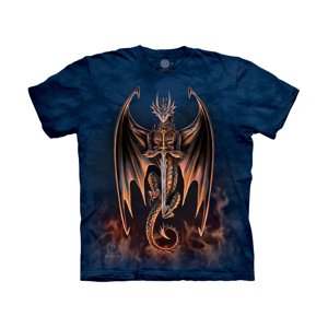 Pánske batikované tričko The Mountain - ANNE Stokes dragon Veľkosť: XL