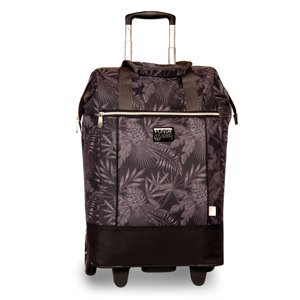 PUNTA nákupná taška na kolieskach s výsuvnou rukoväťou - 40L - čierna hawaii