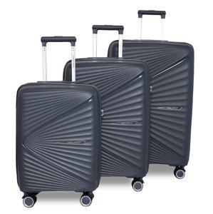 Worldpack Vegas Sada 3 kufrov 39/53/71L - PP - tmavo sivý