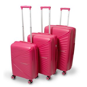 Worldpack Vegas Sada 3 kufrov 39/53/71L - PP - ružová