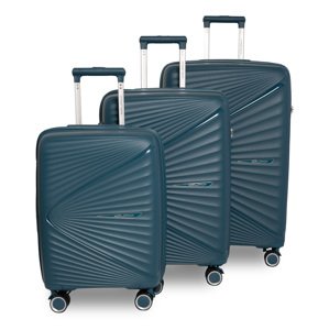 Worldpack Vegas Sada 3 kufrov 39/53/71L - PP - petrolejová