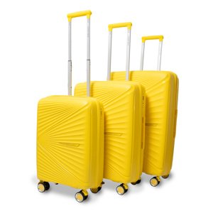 Worldpack Vegas Sada 3 kufrov 39/53/71L - PP - žltá