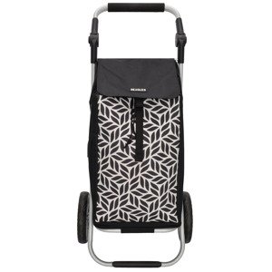 Nákupná taška na kolieskach Beagles Alberic Flower - biela/kvety - 41,76L