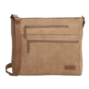 Beagles Brunete dámska crossbody kabelka dvojkomorová - taupe