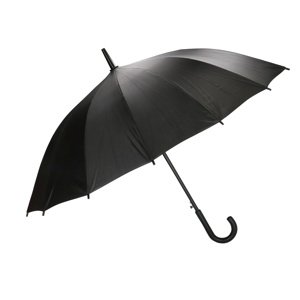 Beagles dámsky tyčový dáždnik so zahnutou rukoväťou - čierny