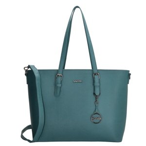 Dámska elegantná laptop taška Charm London Birmingham shopper 15,6" (38 cm) - petrolejová