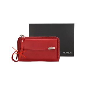 (VADA) GOODMAN dámska crossbody kabelka na mobil a peňaženka v jednom - červená-  CHÝBAJÚCI RAMENNÝ POPRUH