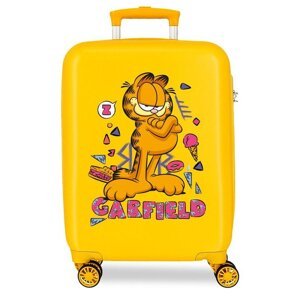 Nikelodeon Detský kabínový kufor Garfield 55 cm - žltý - 34L