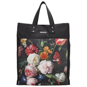 Beagles Shop & Go nákupná taška Flower 25L - čierna