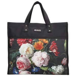 Beagles Shop & Go nákupná taška Flower 23L - čierna