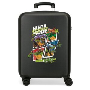 Nikelodeon Detský kabínový kufor Ninja Turtles - 55 cm - čierny - 34 L