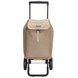 Beagles Shop & Go nákupná taška na kolieskach Flower - taupe