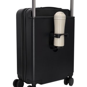 Beagles cestovný kufor s držiakom na pitie Travel Originals ABS - 37L - čierny