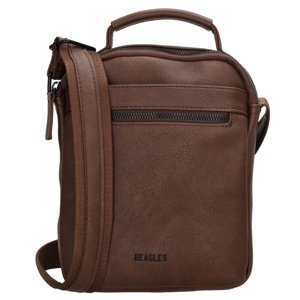 Beagles Toledo pánska crossbody taška - tmavo hnedá