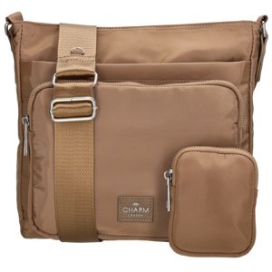 Dámska taška cez rameno Charm London Odeon 3,5L - taupe
