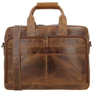 Kožená business taška - Next Navajo - Hide & Stitches - 8 L - hnedá - 15,6” v darčekovom balení
