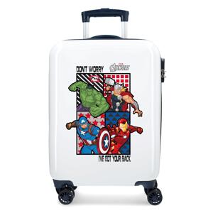 Marvel Kabínový kufor Marvel's All Avengers Don't worry, I've got your back - biely - 32L