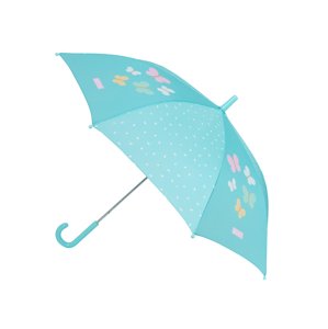 Safta MOOS "BUTTERFLIES" manuálny dáždnik 48 cm - modrý