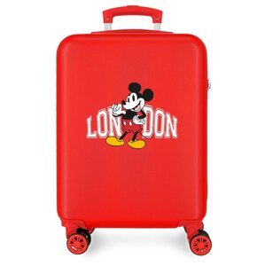 Disney Detský kabínový kufor - Mickey trip to London 55 cm - 34L - červený
