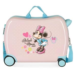 Detský kufrík na kolieskach - odrážadlo - Minnie Mouse - 38L