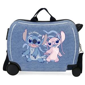 Disney Detský kufor na kolieskach - odrážadlo - Stitch dance it out - 34L
