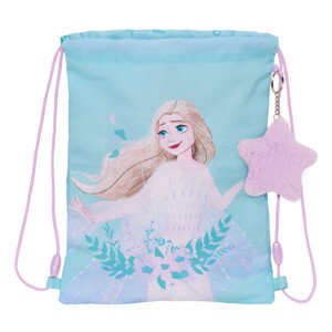 SAFTA Frozen vrecko na prezuvky / športový vak "Hello Spring" - modrý - 3L
