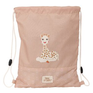 Sophie La Girafe detský vak na prezuvky - 3L - hnedá
