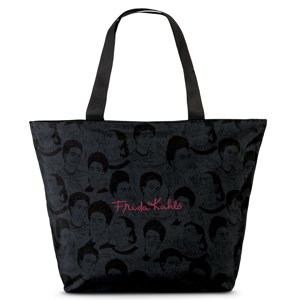 Dámska shopper taška Frida Kahlo 31 L - čierna