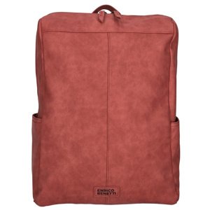 Enrico Benetti Kensi dámsky batoh na notebook 15" - červená - 15,5L