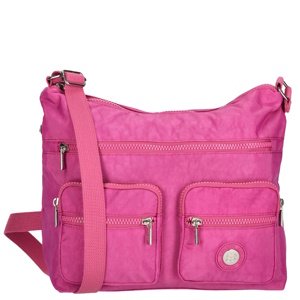 Dámska taška na rameno multipocket Crinkle Enrico Benetti - fuchsiová