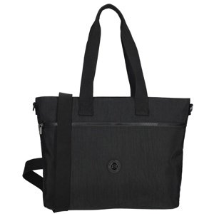 Dámska shopper taška Crinkle Enrico Benetti 15" - čierna