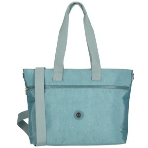 Dámska shopper taška Crinkle Enrico Benetti 15" - tyrkysová