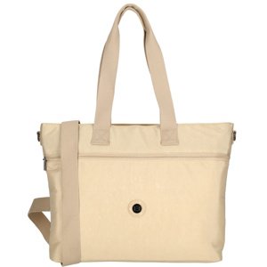 Dámska shopper taška Crinkle Enrico Benetti 15" - béžová