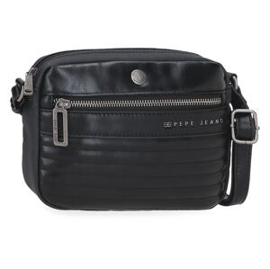 Dámska crossbody tašky Pepe Jeans Biker - čierna 21cm