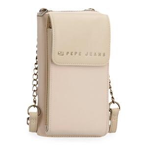 Crossbody peňaženka s vreckom na mobil Pepe Jeans Morgan - béžová