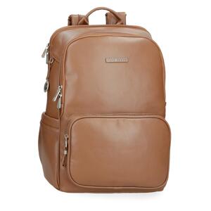 Dámsky cestovný batoh na notebook Pepe Jeans Elia - 15,5 l - hnedá