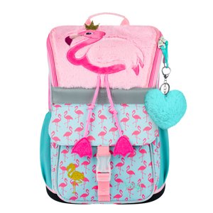 BAAGL Školská aktovka Zippy Plameniak - 18L