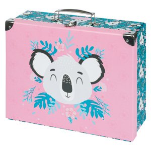 Skladací školský kufrík BAAGL Baby Koala s kovaním