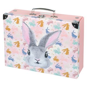 Baagl skladací školský kufrík Bunny s kovaním