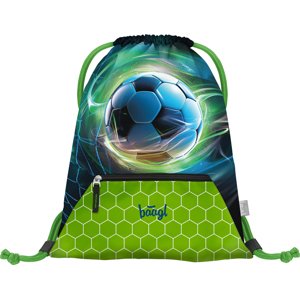 Školské vrecko s priehradkou na zips BAAGL Futbalová Lopta - 16,5 L