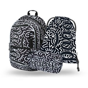 Školský 3 set - batoh, peračník, vrecko BAAGL Core Element - 25 L