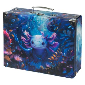 Skladací školský kufrík s kovaním BAAGL Axolotl