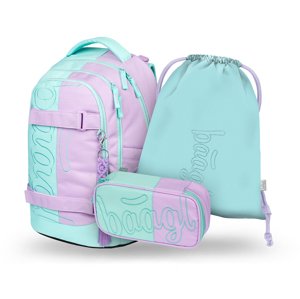 Baagl Školská súprava 3 kusov Skate Max Sweet: batoh, peračník, sáčok - 31 L