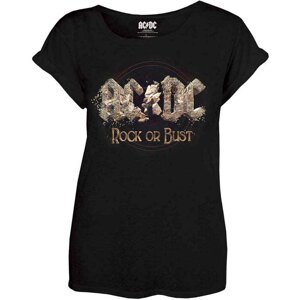 RockOff Dámske tričko AC/DC: ROCK OR BUST - čierna Veľkosť: L