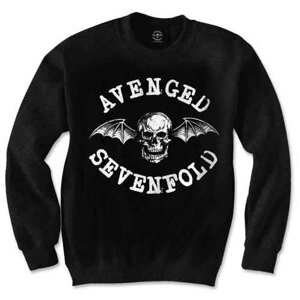 RockOff Unisex Mikina  - AVENGED SEVENFOLD - 'Death Bat' - čierna Veľkosť: S