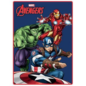 Marvel Detská deka Avangers "SUPER HEROES" - modrá