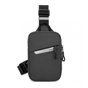 Ľahká crossbody sling taška Kono - sivá